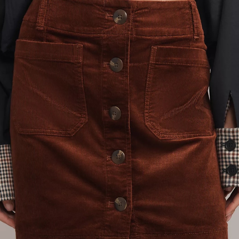 The Colette Corduroy Mini Skirt by Maeve - Picture 3 of 8